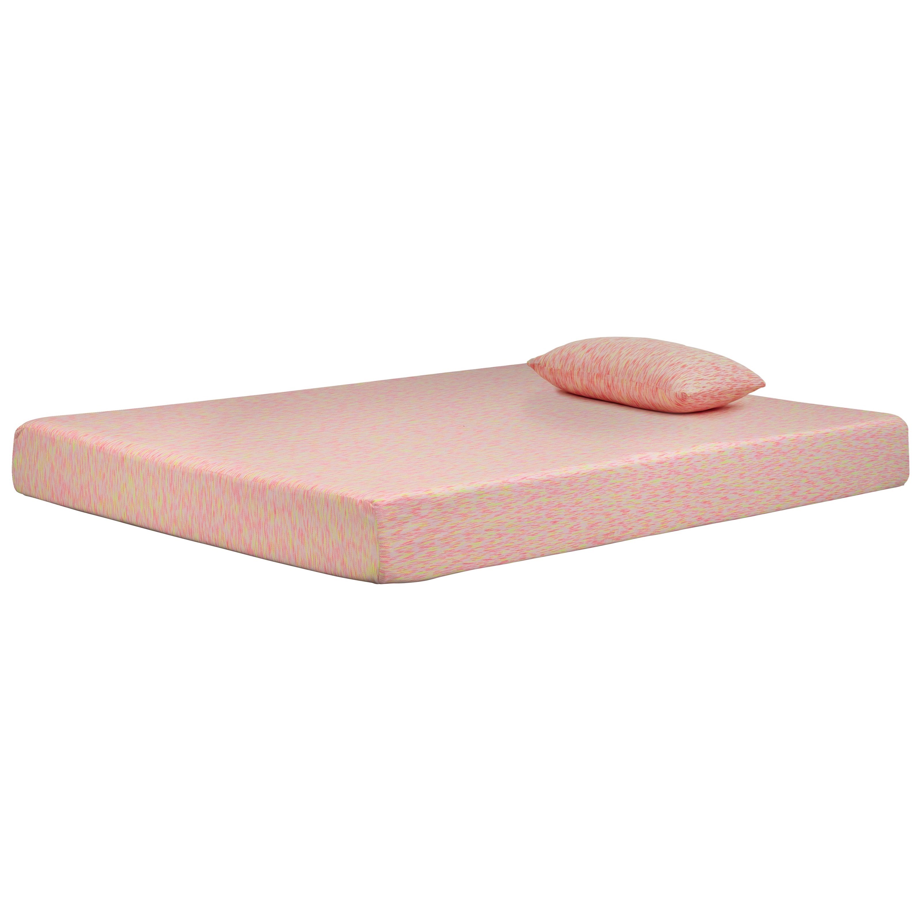 Sierra Sleep KIDZ PK2 M65921 Full 7" Firm Pink Memory Foam Mattress EFO Furniture Outlet